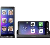 Maxcom MS601 Smartphone per anziani Android 14 da 64 GB | Modello MS601, smartphone per anziani, Android 14, 64 GB, schermo HD da 6 pollici, pulsante SOS, apparecchio acustico, nero