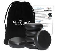 Maxdee Pietre per massaggio, pietre calde essenziali per massaggio, kit di 6 pietre calde grandi per massaggi Hot Rocks per spa professionale o domestica, scaldapiedi, rilassante, curativo, sollievo