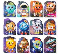 Maxdot Confezione da 48 mini taccuini per la scuola, piccoli quaderni con animali carini, blocchi per appunti per ufficio, classe, premi, pagine a righe, per il ritorno a scuola, regalo