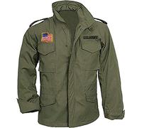 MAXDUD Giacca da uomo in cotone M65 Field Military Commander John First Blood US Army, Verde oliva, XXXXL