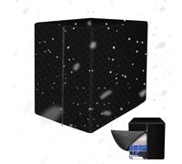 MaxEarn IBC Tank copertura nera con cotone, custodia protettiva con chiusura lampo, 1000 l, protezione antigelo, protezione solare, isolamento termico, accessori IBC, contenitore IBC