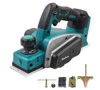 MaxEarn Pialla elettrica a batteria in legno, affettatrice automatica senza fili per batteria Makita da 18 V, larghezza pialla: 0 - 2 mm (senza batteria)