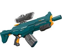 Maxee Pistola ad acqua elettrica da 7,5-10 m con grande portata, pistola a spruzzo automatica con un pulsante, pistola giocattolo per bambini, adulti, piscina, feste, spiaggia all'aperto, blu glk
