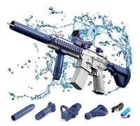 Maxee Pistola ad acqua elettrica, M416, pistola a spruzzo automatica con un solo pulsante, 26-32 ft con grande portata, pistola giocattolo per bambini, adulti, estate, feste, spiaggia all'aperto