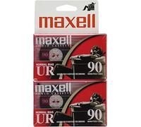 Maxell 108527 UR-90 2PK Normal Bias Audio Cassettes 90 Minute with Cases 2 Pack