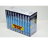 Maxell 10PK VHS cassette standard grade t-120, 6 ore - 10 pezzi