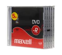 Maxell 275517.40 - 5 DVD-R 4.7Gb in Jewel Case singoli da 10mm