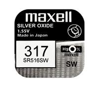 Maxell 317/SR516SW - Batteria da orologio all'ossido di argento