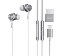 Maxell Auricolari cablati USB-C con adattatore USB-A, microfono integrato con co