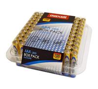MAXELL AAA 100X - Batteria alcalina, AAA (micro), confezione da 100 pezzi