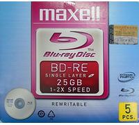 Maxell Blu Ray Disc Rewritable - 25Gb - 2X