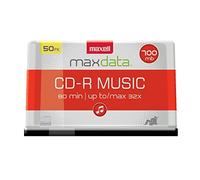 Maxell CD-R 80 Gold Rec'd Music Cd's-50pk Spindle