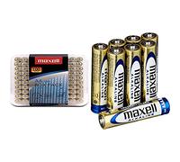 Maxell - Confezione da 100 batterie alcaline LR6 tipo AA & LR03 - Batterie alcal