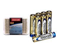 Maxell - Confezione da 100 batterie alcaline LR6 tipo AA & LR03 - Batterie alcaline ministilo AAA, pacco scorta da 32
