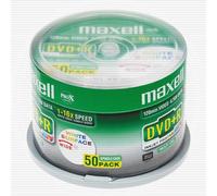 Maxell 50 DVD+R printable 4.7GB 120 min 16X cake box - 275702