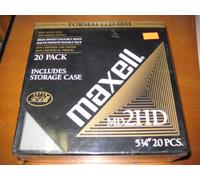 Maxell MD2HD 5 1/4 inch mini floppy disk 20 Pack