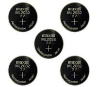 Maxell ML2032 x5 Ricaricabile Cella Battery 3V Giappone Moneta Bottone UK Seller