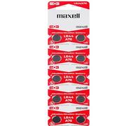 Confezione Maxell da 10 batterie alcaline pulsanti LR44 1,5V