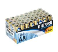160 Batterie Maxell AA Pile Alcaline Batteria 1,5V LR06 Confezione da 32 pz x5