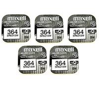 Genuine/Original Maxell Batteria a bottone 364/SR621SW Batteria a bottone AG1///cella (ideale per la vostra torcia elettrica, orologi, calcolatrici, dispositivi fotografici, telecomando, giocattoli e