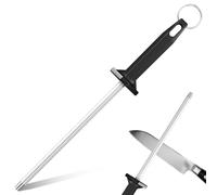 Maxentico Acciarino Affilacoltelli Professionale, Affila Coltelli, Affilatore Coltello, Acciaino, Affilatura Coltelli, Affilare con Manico Plastica, Adatto a Molti Tipi di Coltelli Comoda Impugnatura