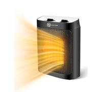 Maxesla Stufetta Elettrica Basso Consumo, 1500W Termoventilatore Ceramica, 2 Modalità di Temperatura, Protezione il Surriscaldamento e Ribaltamento, per Camere o Bagno, Regalo per Famiglia