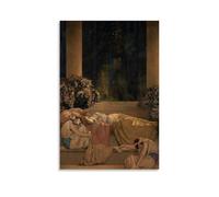 Maxfield Parrish Masterpiece Poster decorativo "Il giardino di Allah", stampa artistica da parete, decorazione artistica da parete, ideale per soggiorno, camera da letto, ufficio e decorazione per la