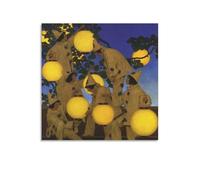 Maxfield Parrish-The Lantern Bearers 1908, pittura a olio da parete, poster decorativo per la casa, 61 x 61 cm