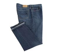 Maxfort Jeans Stone Washed Taglie Forti Uomo - Blu Scuro, 74 GIROVITA 148 CM