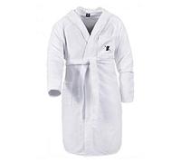 Maxfort taglie forti uomo donna accappatoio spugna cotone oversize big size (5XL, BIANCO)