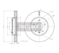 MAXGEAR 2x Disco Freni Anteriore Ø296 MM Ventilazione Interna per Opel Antara