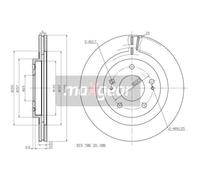 MAXGEAR 19-2445 Disco freno