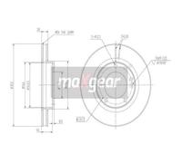 MAXGEAR Discofreno per KIA 19-0938