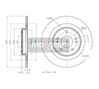MAXGEAR Discofreno per MITSUBISHI 19-3242