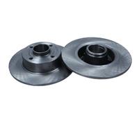 MAXGEAR 2x Disco Posteriore Ø240mm Pieno per Renault Clio III BR0/1 CR0/1