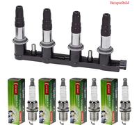 Maxgear Bobina Accensione + 4x Denso Candela per Opel Astra H Caravan L35 1.4