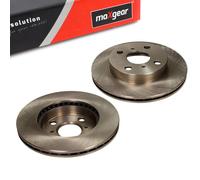 2x Disco freno Assale anteriore ventilato 19-0751 MAXGEAR per TOYOTA YARIS