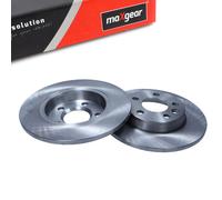 2x Disco freno Assale posteriore pieno 19-0989 MAXGEAR per PEUGEOT 406 406 Break