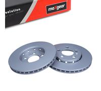 Maxgear Dischi L Anteriore + R per Audi A1 A3 VW Golf Seat Cordoba Skoda Fabia