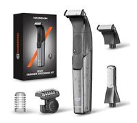 MAXGROOM 2 in 1 Rasoio Elettrico Corpo Uomo a Umido e Secco, Rasoio Parti Intime Uomo con 2 Testine, Depilatore Corpo, Display LED, Pettine Regolabile, Ideale per Palestra e Viaggi