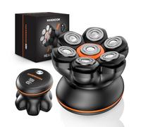 MAXGROOM 7D Rasoio Testa Calva Zero Assoluto 2 Velocità 7000&6600 Giri/Min, Rasoio Elettrico Capelli Uomo Rasa Capelli 0 mm, Shaver Capelli, Impermeabile Cordless con Display LED