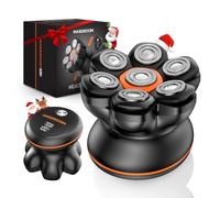 MAXGROOM 7D Rasoio Testa Calva Zero Assoluto, Rasoio Elettrico Capelli Uomo Rasa Capelli 0 mm, Rasoio per Capelli a Zero Shaver Capelli, Impermeabile Cordless con Display LED