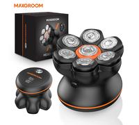 MAXGROOM 7D Testa Rasoio per Uomini Calvi IXP6 Impermeabile USB Ricaricabile Elettrico Tagliacapelli Barba Lama Galleggiante Rasoio Magnetico