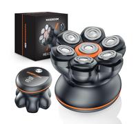 MAXGROOM PRO 7D Rasoio Testa Calva 2 Velocità, 2026 Rasoio Elettrico Capelli Uomo Rasa Capelli Uomo a Zero Assoluto, Shaver Capelli, Regalo per Papà e Marito (Grigio)