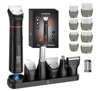 MAXGROOM Regolabarba Uomo 6 in 1, Rasoio Elettrico Barba con Due Velocità 6500/7