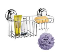 MaxHold Sistema di Vuoto Cestello Multi-Funzionale Combo - Nessuna Perforazione - Acciaio Inossidabile Nessuna Ruggine - Utilizzabile in Bagno e Cucina