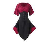 Maxi Abiti Gotico Da Donna Vestiti Halloween Cocktail Abito Rinascimentale Principessa Cerimonia Travestimento Vestito Da Sera Donna Carnevale Curvy Per Feste, Compleanni E Party Di Halloween
