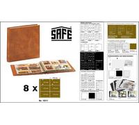 Maxi Album Lettere Safe 1002 Braun + 8 Avvolgere 1011 per 96 Banconote Documenti
