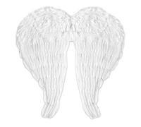 Maxi ali in piume bianche modellabili 67x64 cm piumate