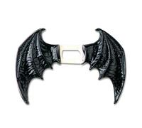 Maxi Ali Pipistrello Nere in Plastica, Adulto, 80 x 55 cm